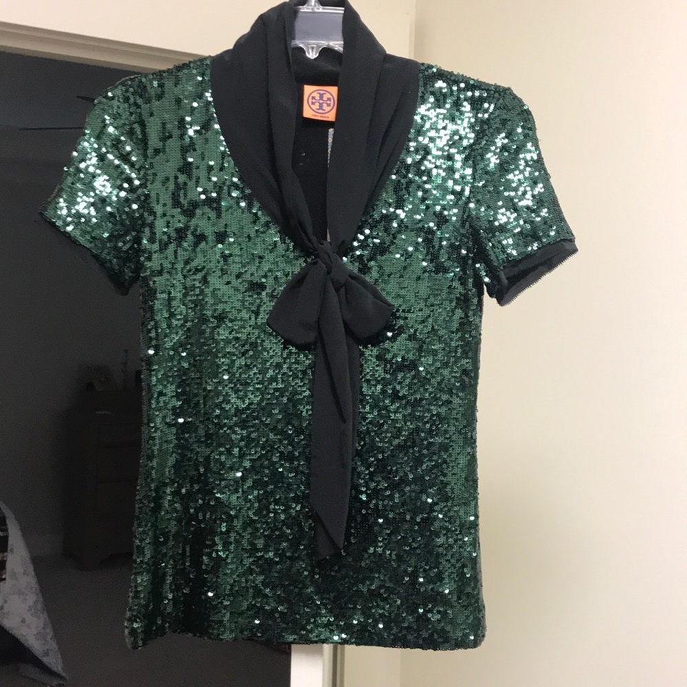 Never worn Tory Burch sequin shirt (small)